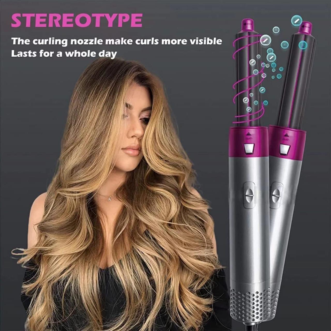 Muti-Functional 5 IN 1 Hair Styling Tool | Detachable Hot Air Brush | Hair Dryer with Comb