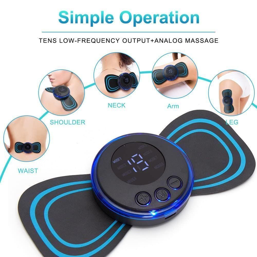 Mini Massager with 8 Modes and 19 Strength Levels for Men and Women